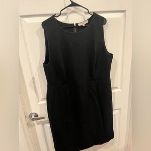Loft Black knee length dress